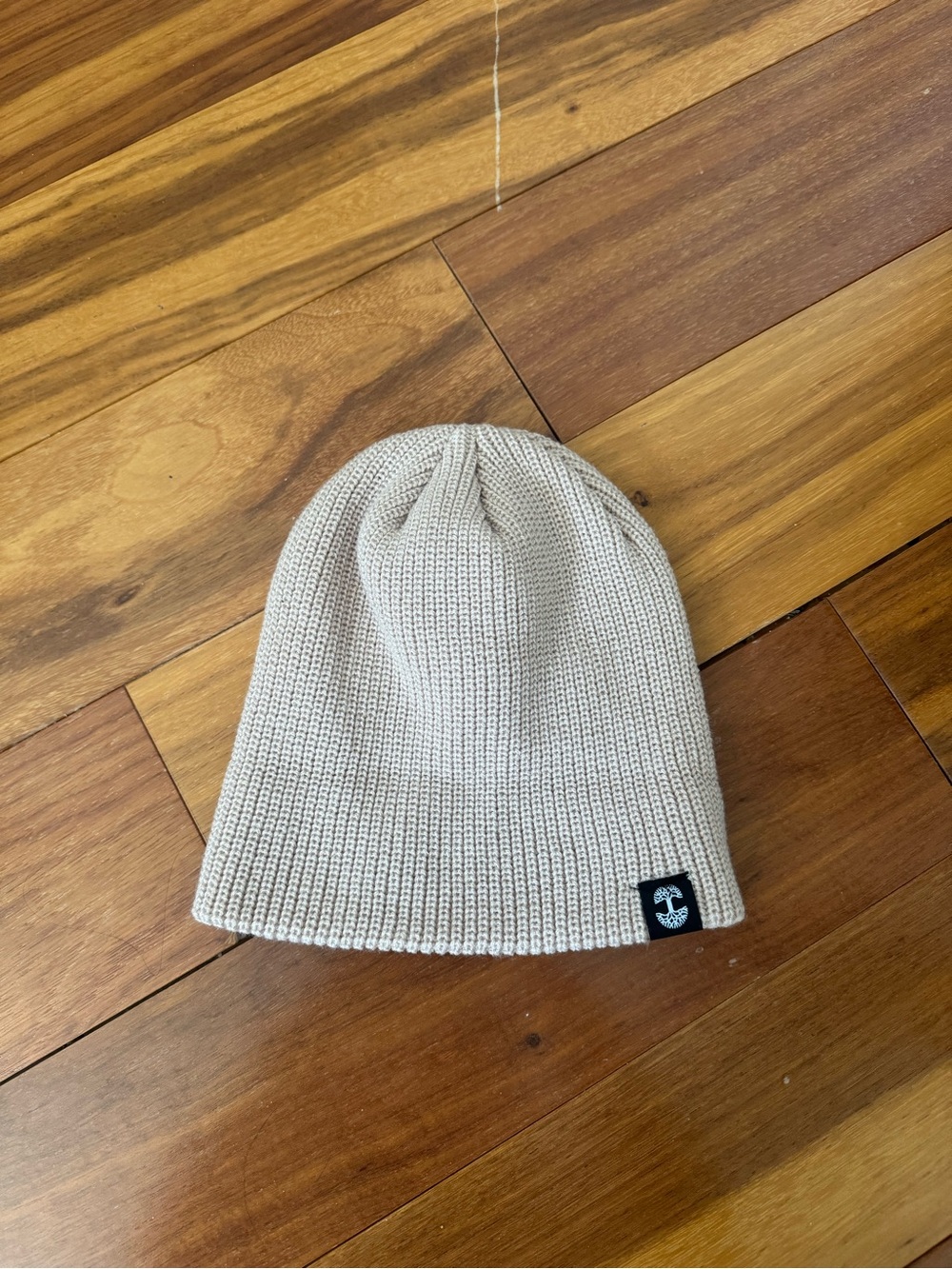 Neutral Beige Knit Beanie Hat - Oaklandish